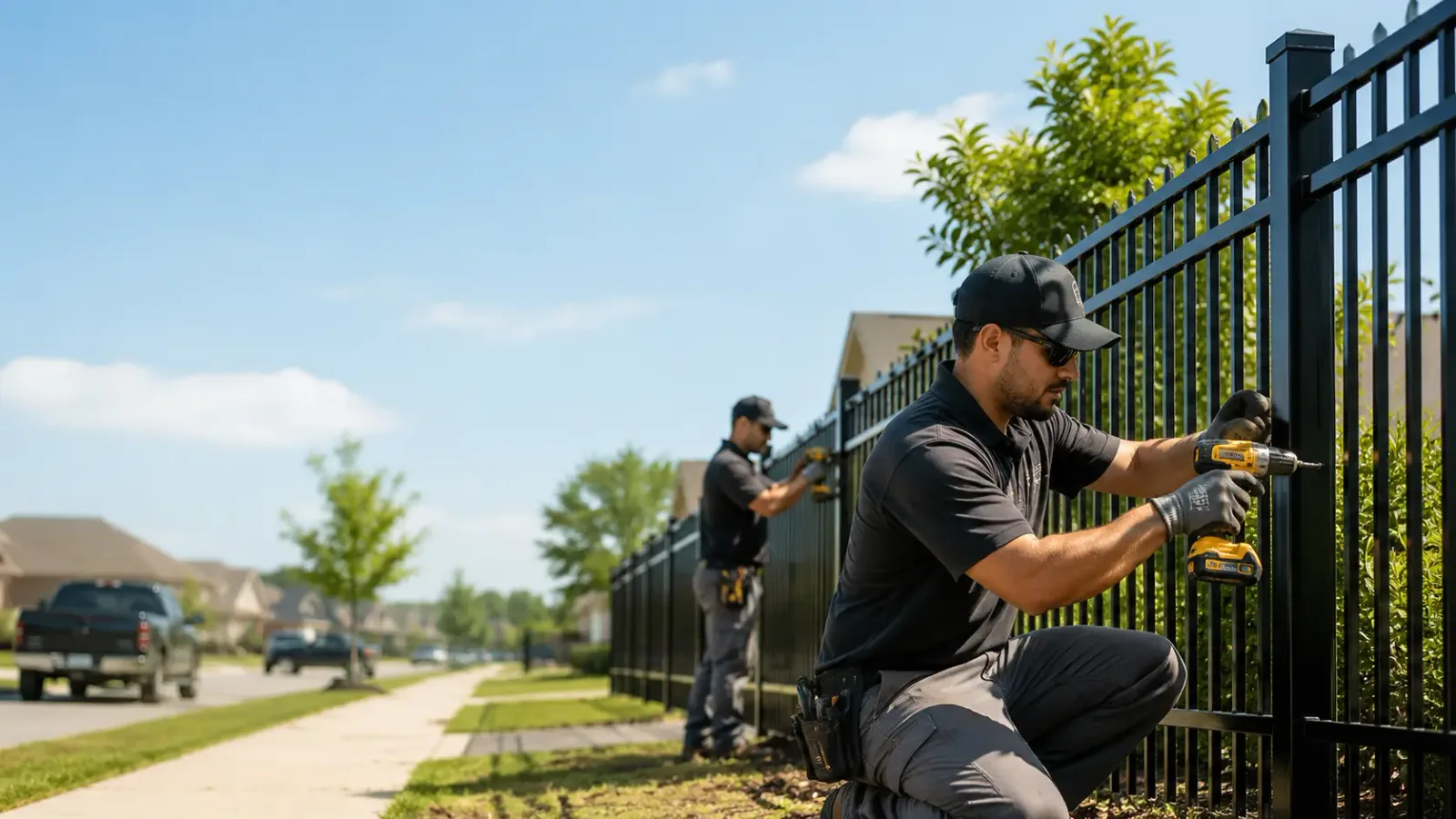 Metal Fence Installation in Morrow, LA